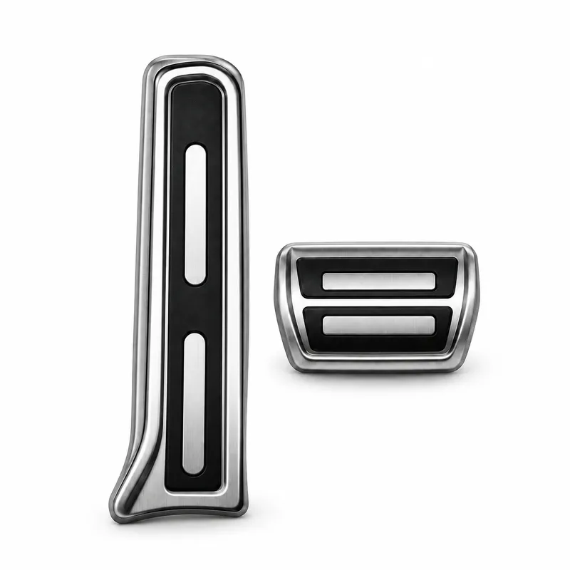 Asign Stainless Steel Gas & Brake Pedal Covers for Audi — 2-Piece Set