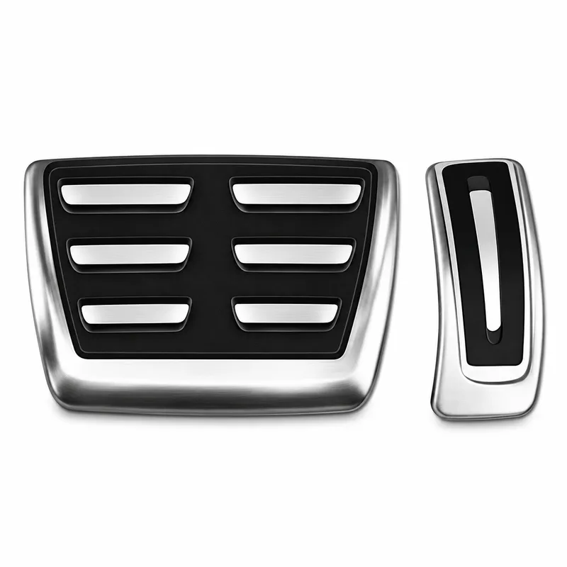 Asign Stainless Steel Gas & Brake Pedal Covers for Audi — 2-Piece Set