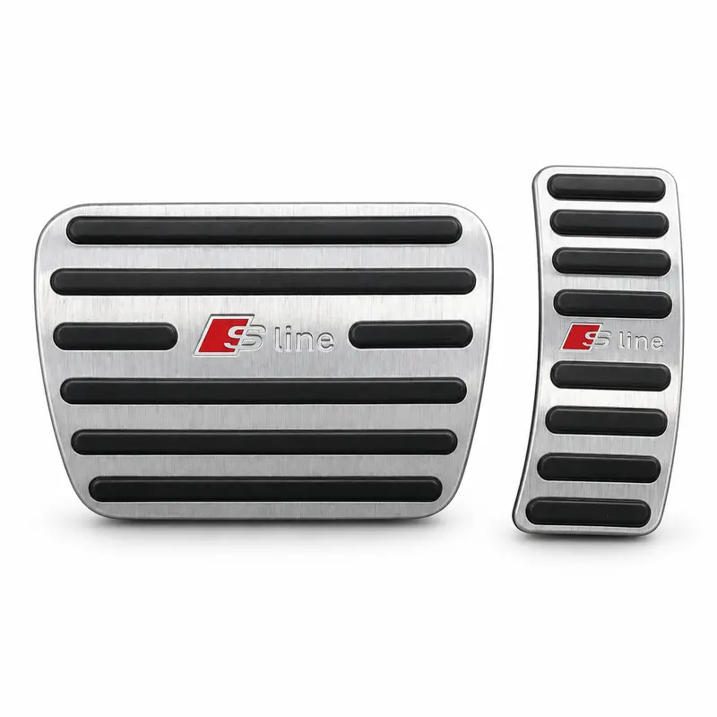 Asign Carbon Fiber Gas & Brake Pedal Covers for Audi A3/A4/A5/A6/Q2/Q3/Q5/TT — 2-Piece No-Drill Set