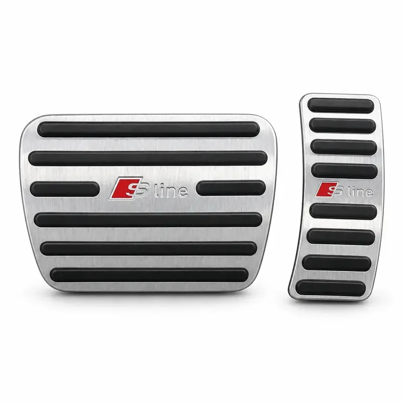 Asign Carbon Fiber Gas & Brake Pedal Covers for Audi A3/A4/A5/A6/Q2/Q3/Q5/TT — 2-Piece No-Drill Set