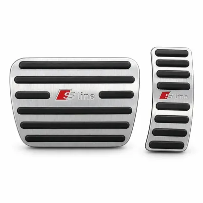 Asign Carbon Fiber Gas & Brake Pedal Covers for Audi A3/A4/A5/A6/Q2/Q3/Q5/TT — 2-Piece No-Drill Set