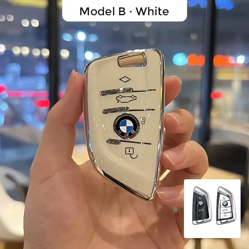 Asign BMW Key Fob Cover TPU Material Black/White