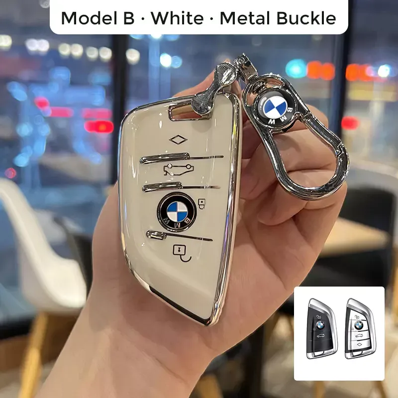 Asign BMW Key Fob Cover TPU Material Black/White