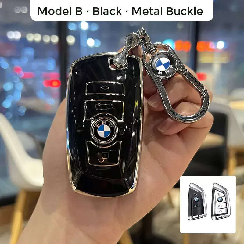 Asign BMW Key Fob Cover TPU Material Black/White