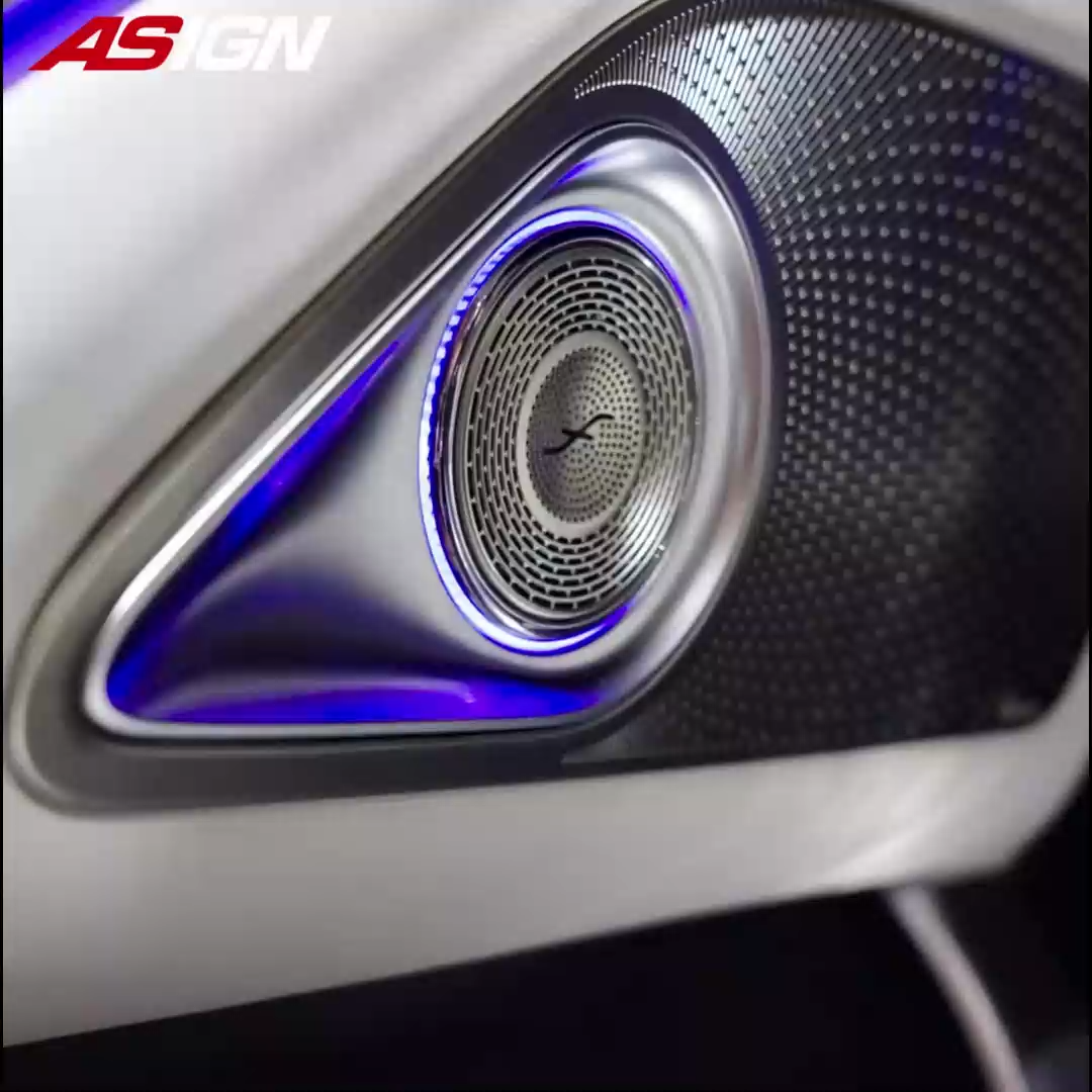 Asign 4D Rotating Tweeter Ambient Light Speaker Upgrade for Mercedes-Benz C-Class, E-Class, S-Class & GLC