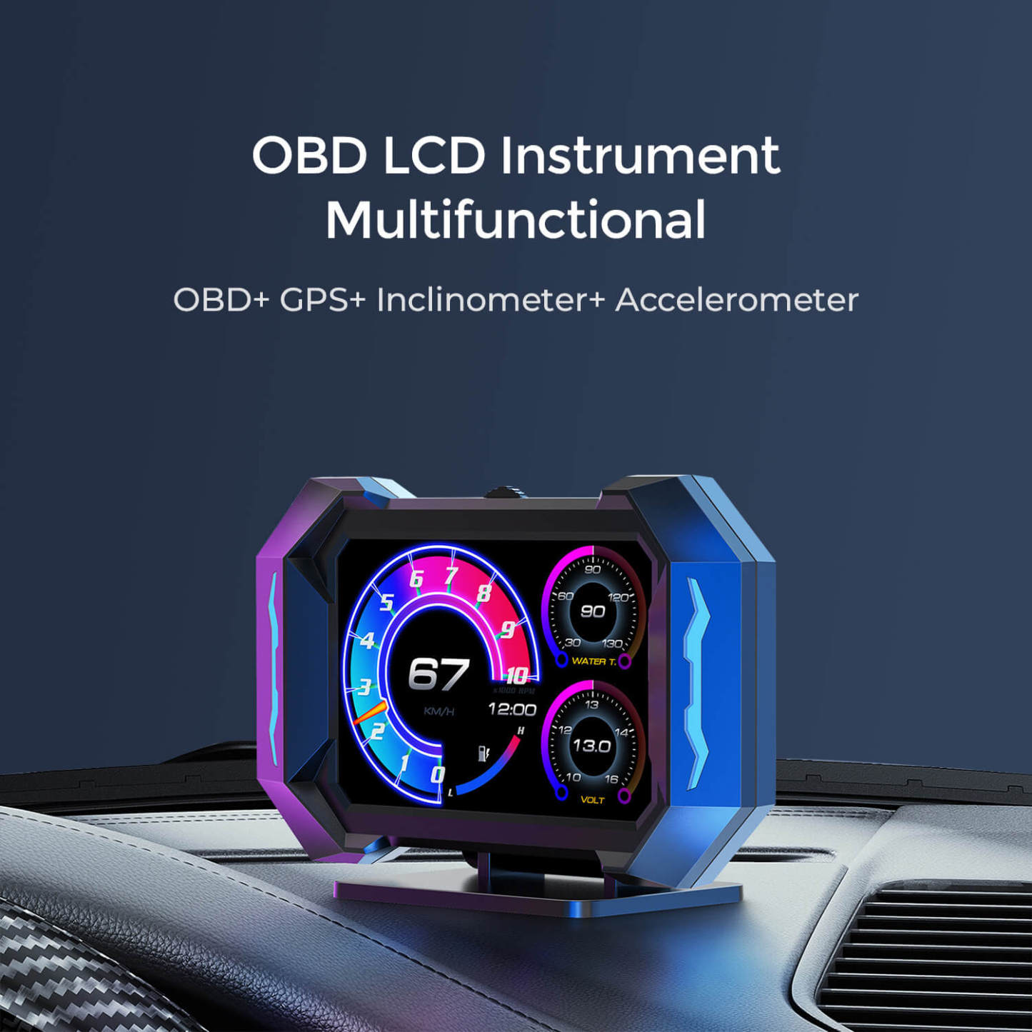 Asign P25 Smart HUD with OBD2+GPS, G-Meter & Inclinometer For All Car