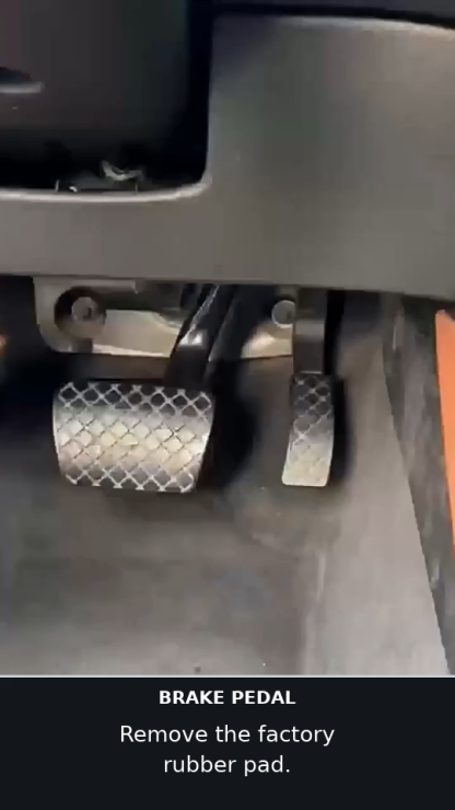 Asign Stainless Steel Gas & Brake Pedal Covers for Audi — 2-Piece Set