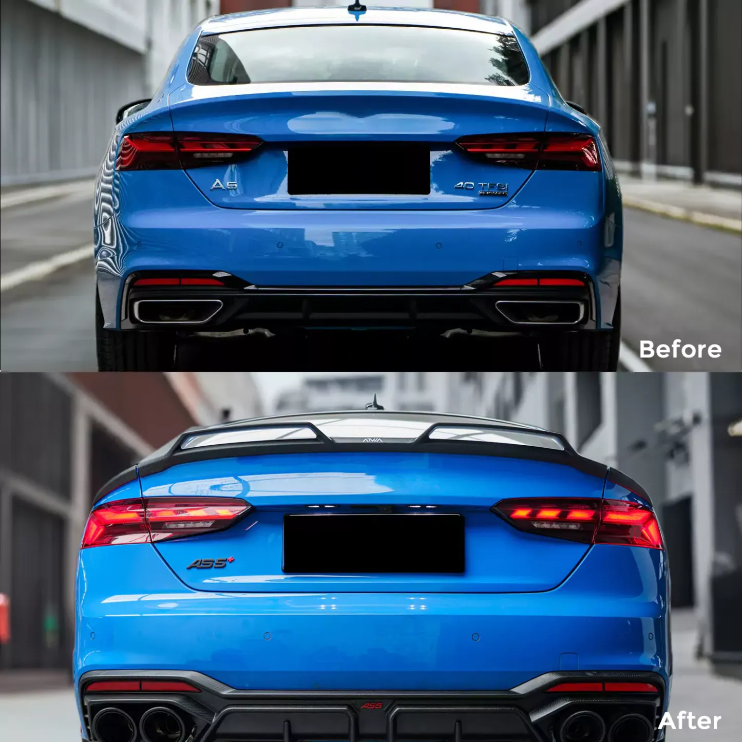 Asign Real Carbon Fiber Rear Spoiler High-Performance Aerodynamic Design For Audi B9-B9.5(2017-2024) A5/S5