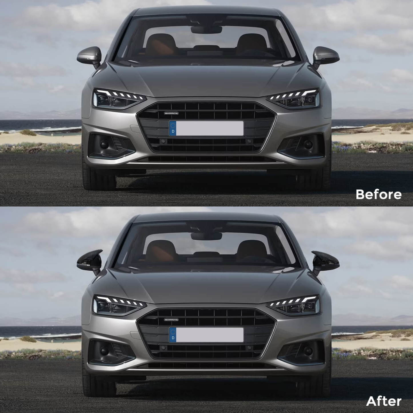 Asign Carbon Fiber Rearview Mirror Cover For B8.5-B9.5 2013-2024 Audi A4/S4/RS4/A5/S5/RS5