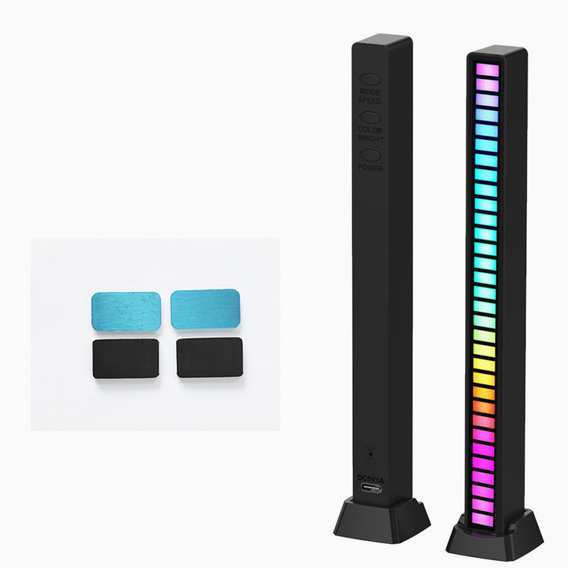 Asign RGB Magnetic Sound Activated Ambient Light Black White Plug In or Rechargeable