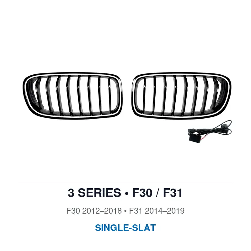 Asign Illuminated LED Kidney Grille for BMW 2, 3, 4 & 5 Series | Pre-LCI & LCI