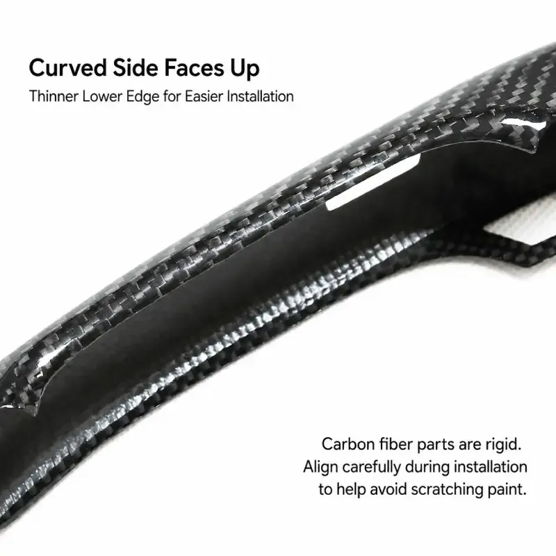 Asign Real Dry Carbon Fiber Door Handle Covers for BMW X1 X2 X5 X6 X5 M & X6 M