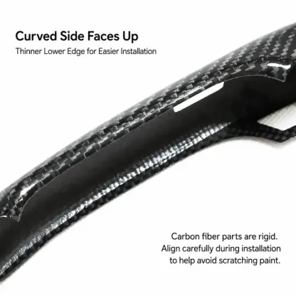 Asign Real Dry Carbon Fiber Door Handle Covers for BMW X1 X2 X5 X6 X5 M & X6 M