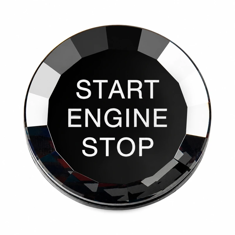 Asign Crystal Glass Replacement Start/Stop Button Cap for BMW