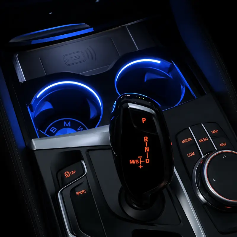 Asign Cup Holder Ambient Light Upgrade for BMW 3 Series, 4 Series, i4, 5 Series, X3 and X4