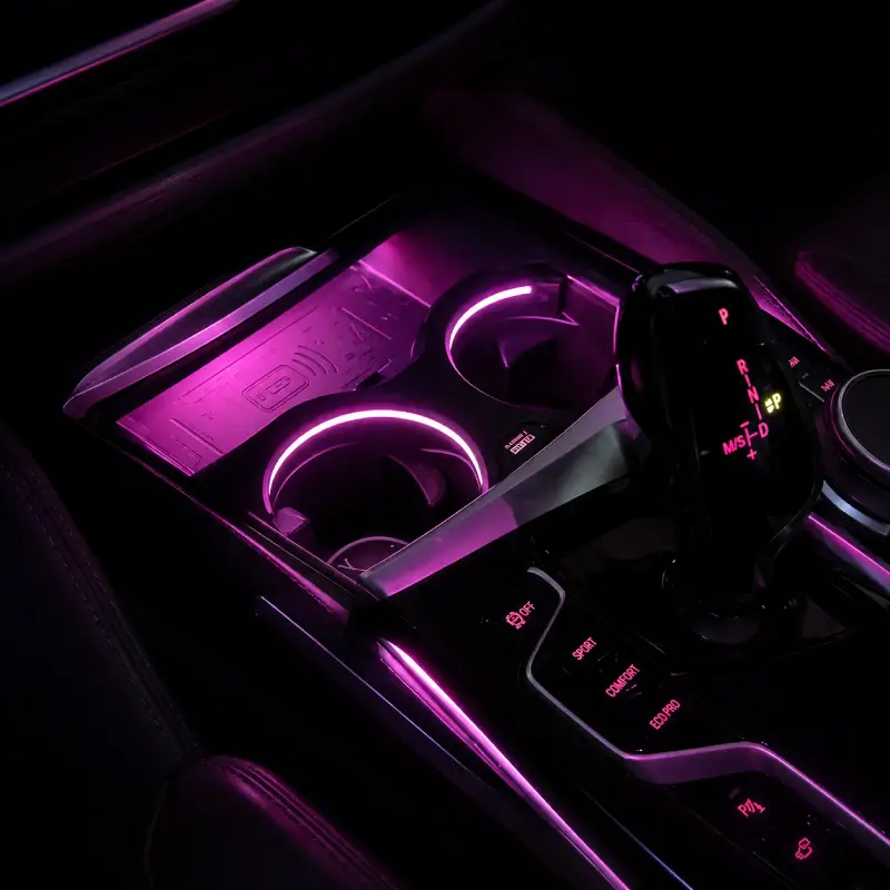 Asign Cup Holder Ambient Light Upgrade for BMW 3 Series, 4 Series, i4, 5 Series, X3 and X4