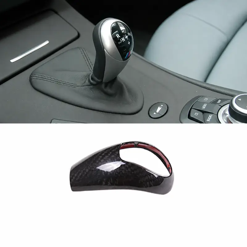 Asign Real Carbon Fiber Gear Shift Knob Cover for BMW