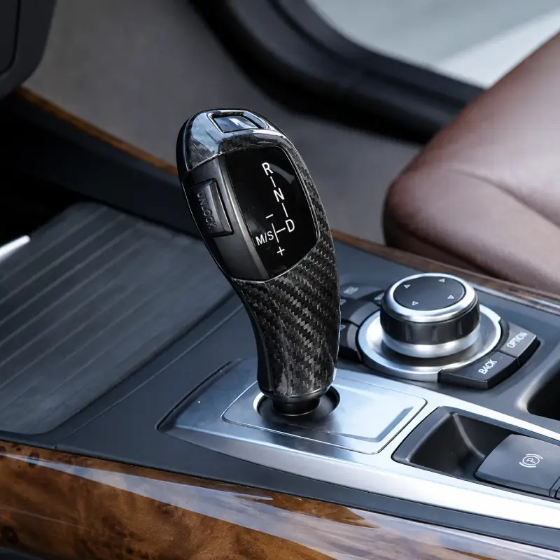 Asign Real Carbon Fiber Gear Shift Knob Cover for BMW