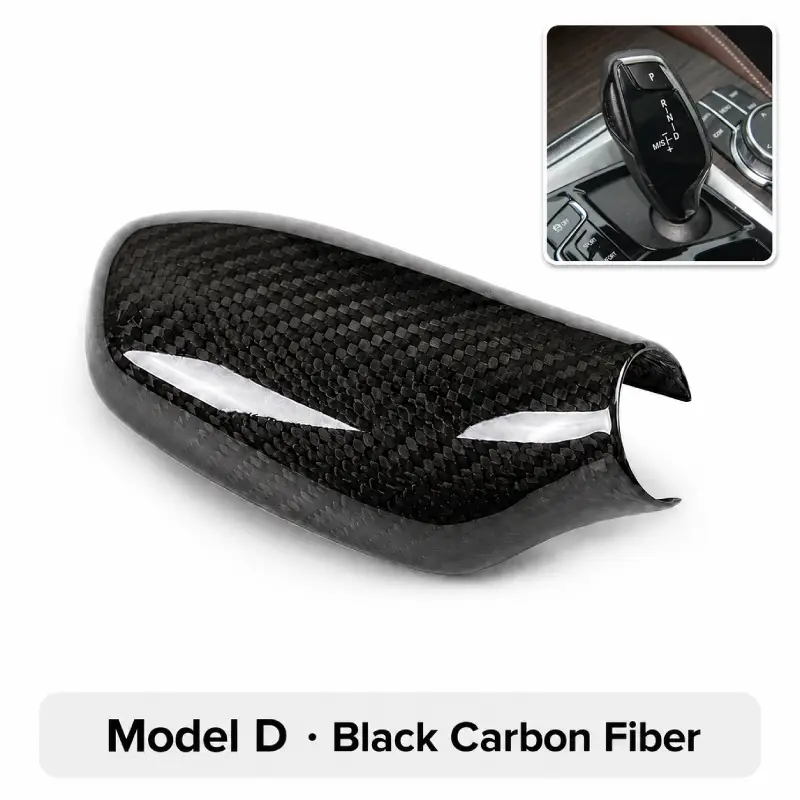 Asign Real Carbon Fiber Gear Shift Knob Cover for BMW