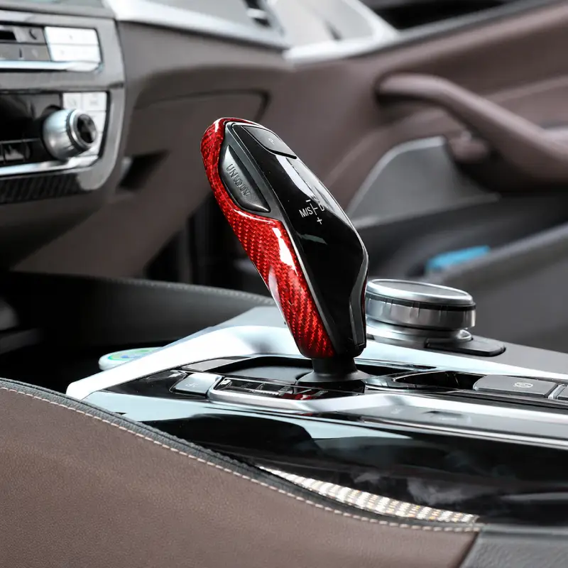 Asign Real Carbon Fiber Gear Shift Knob Cover for BMW