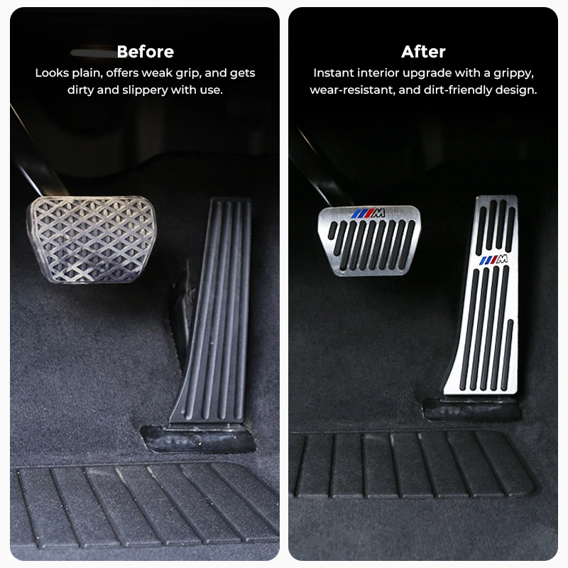 Asign Performance Pedal Covers for BMW 1/2/3/5/7 Series, X1–X6 – Brake & Gas Pedal Interior Upgrade