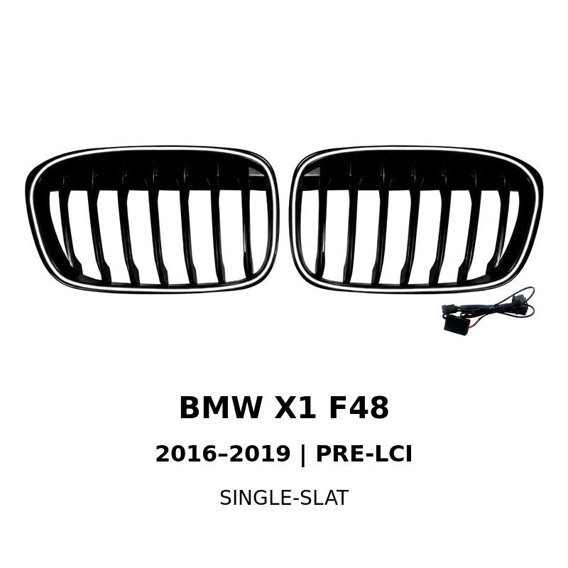 Asign Illuminated LED Kidney Grille for BMW X1, X3, X4, X5 & X6 | Pre-LCI & LCI