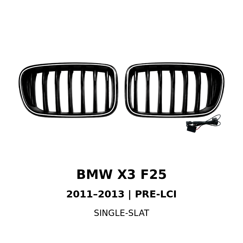 Asign Illuminated LED Kidney Grille for BMW X1, X3, X4, X5 & X6 | Pre-LCI & LCI