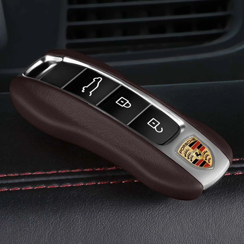 Asign Leather Key Fob Cover for Porsche – OEM-Style Leather Replacement