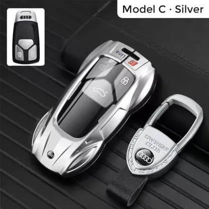 Audi B9.5 Carbon Fiber Interior Styling Kit: Gear Knob Trim, 7-Piece Dash Trims & Premium Alloy Key Cover