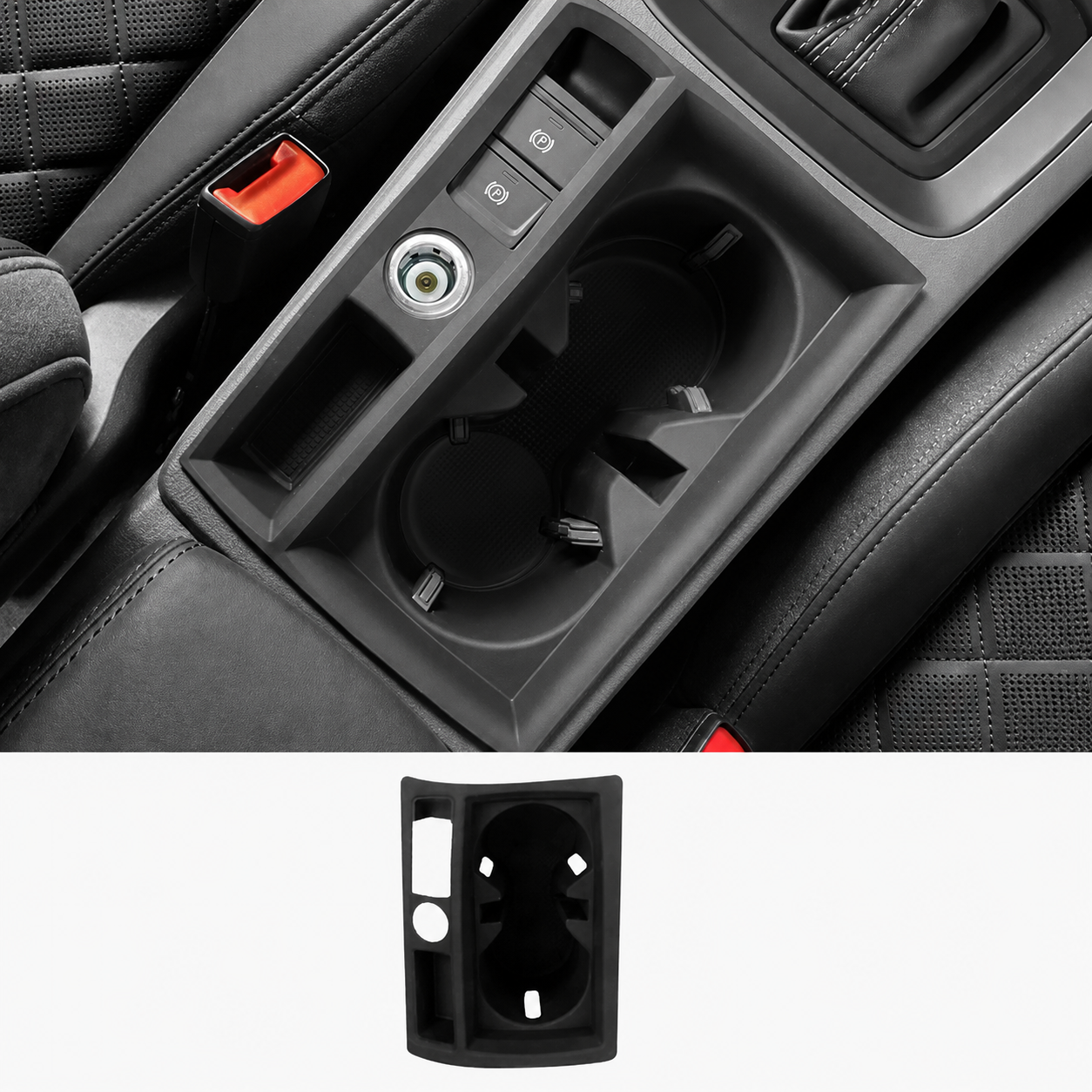 Asign Center Console Cup Holder Mat – For Audi A3/A4/A5/A6/A7/Q3/Q5