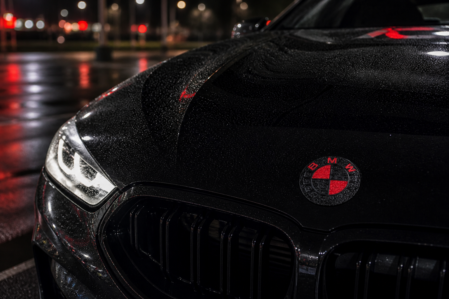 Asign Custom Carbon Fiber Style Hood & Trunk Emblem for Selected BMW Models