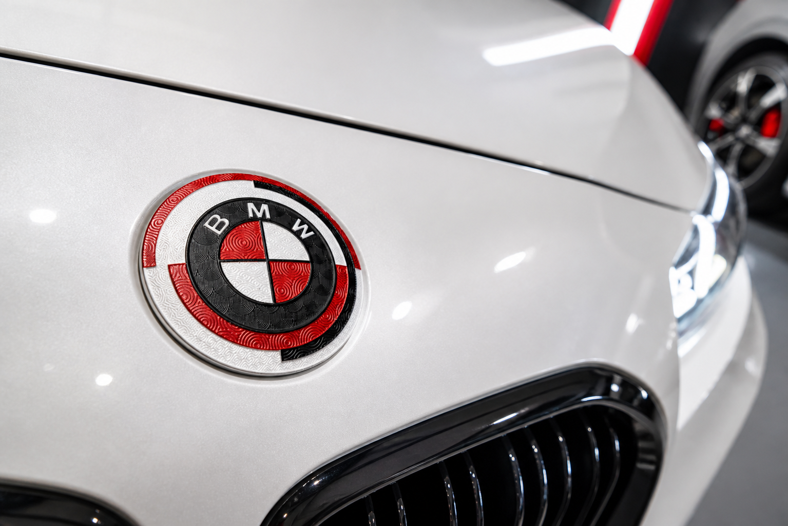 Asign Custom Carbon Fiber Style Hood & Trunk Emblem for Selected BMW Models