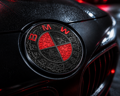Asign Custom Carbon Fiber Style Hood & Trunk Emblem for Selected BMW Models