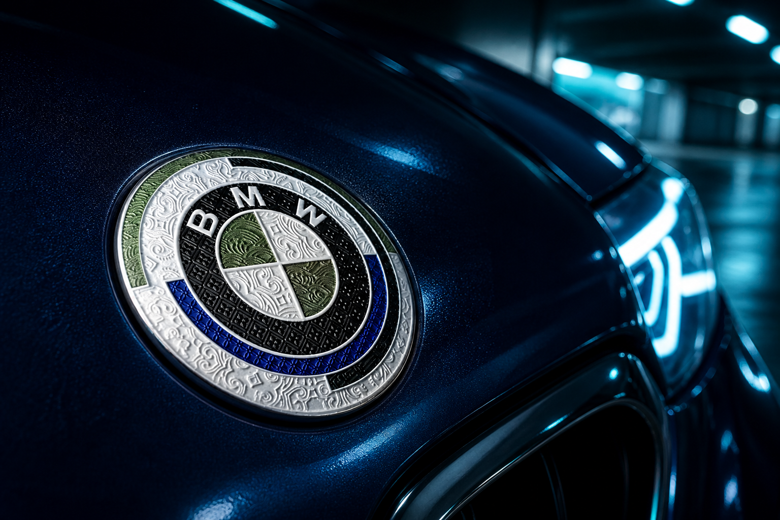 Asign Custom Carbon Fiber Style Hood & Trunk Emblem for Selected BMW Models