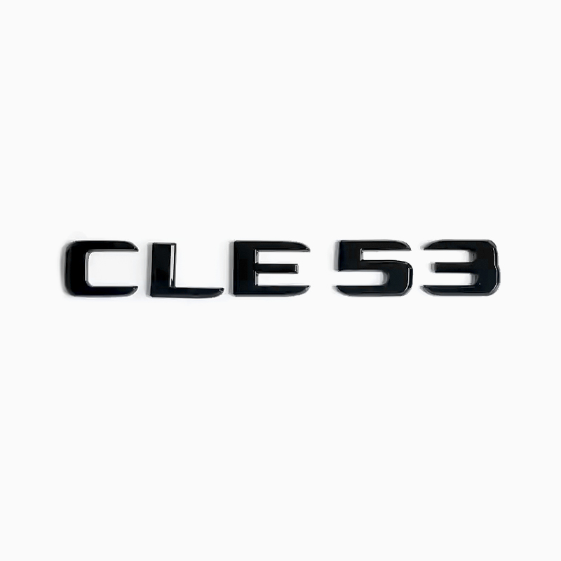 Asign Gloss Black Rear Trunk Emblem For Mercedes GLE/GLC/C-Class/CLE/GLB/CLA/E-Class/SLK
