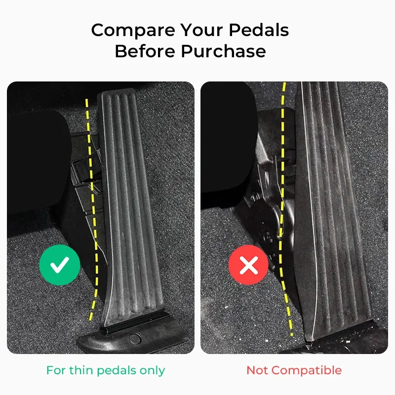 Asign Aluminum Alloy Accelerator & Brake Pedal Covers for BMW – Universal Fit