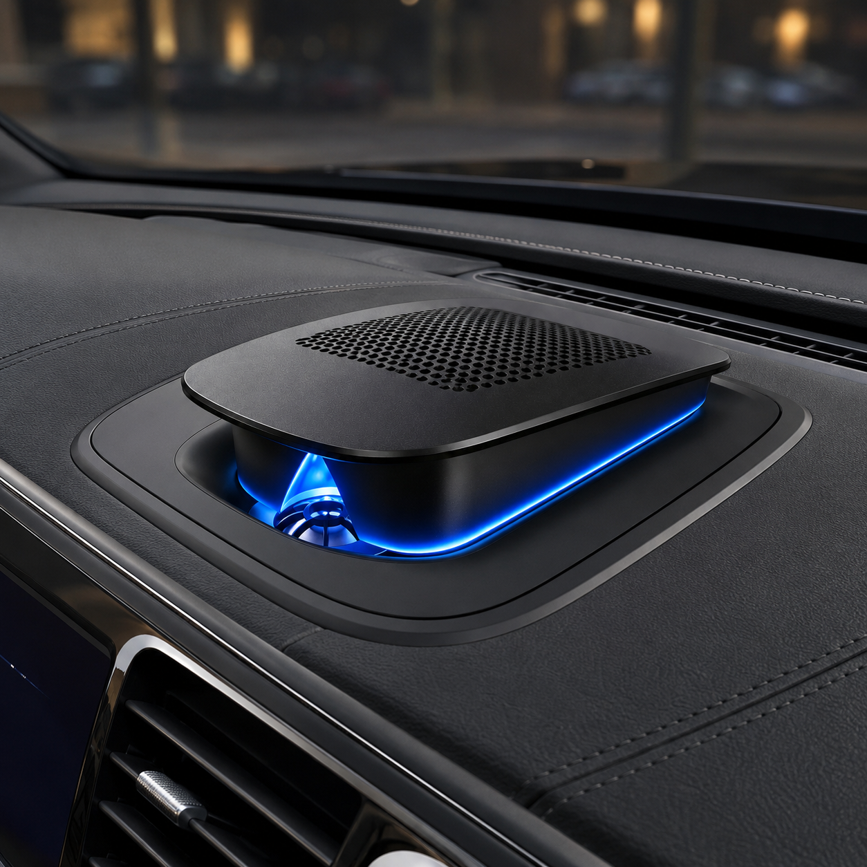 Asign Illuminated Lift-Up Center Speaker Grille With Ambient Lighting For BMW 3 Series / 4 Series / X3 / X4 / X5 / X6 – LHD Only