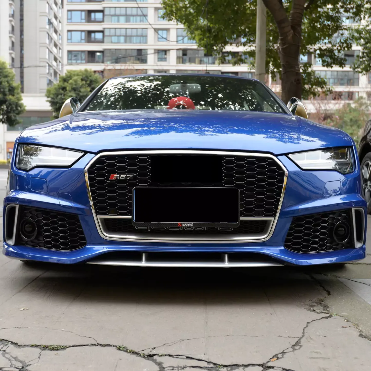 2016-2018 Asign RS7 Honeycomb Grille With Lower Mesh Quattro For Audi A7 S7 C7.5
