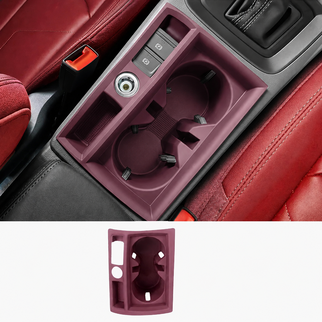 Asign Center Console Cup Holder Mat – For Audi A3/A4/A5/A6/A7/Q3/Q5