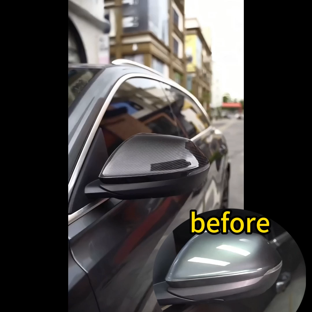 2019+ Audi Q8 SQ8 RSQ8 Carbon Fiber Mirror Caps For Audi Q8 SQ8 RSQ8 4M