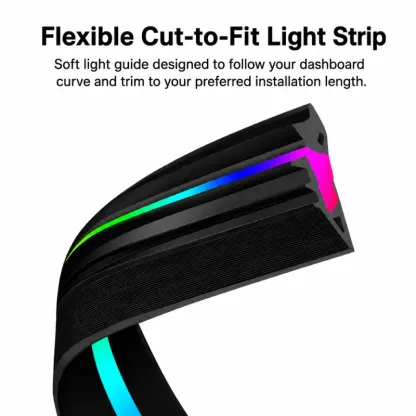 Asign Universal Dashboard Ambient Lighting Kit – 150cm App-Controlled RGB Interior Light Strip