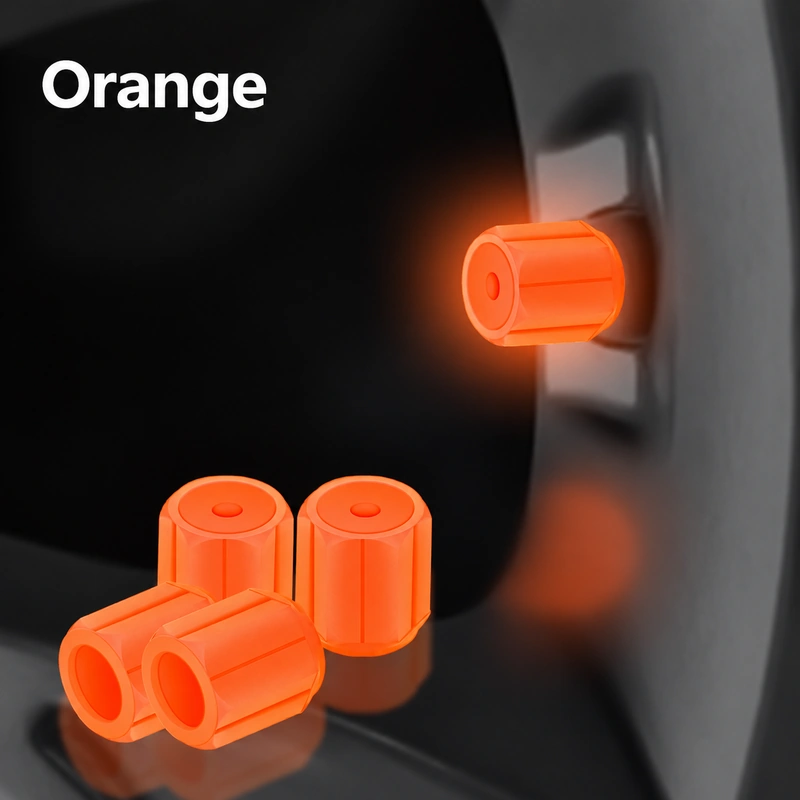 Asign Integrated Design Glow-in-the-Dark Tire Valve Stem Caps