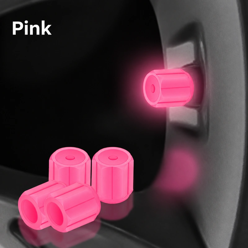 Asign Integrated Design Glow-in-the-Dark Tire Valve Stem Caps