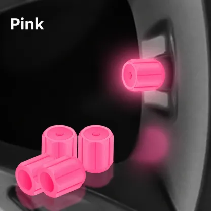 Asign Integrated Design Glow-in-the-Dark Tire Valve Stem Caps