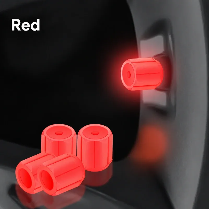 Asign Integrated Design Glow-in-the-Dark Tire Valve Stem Caps