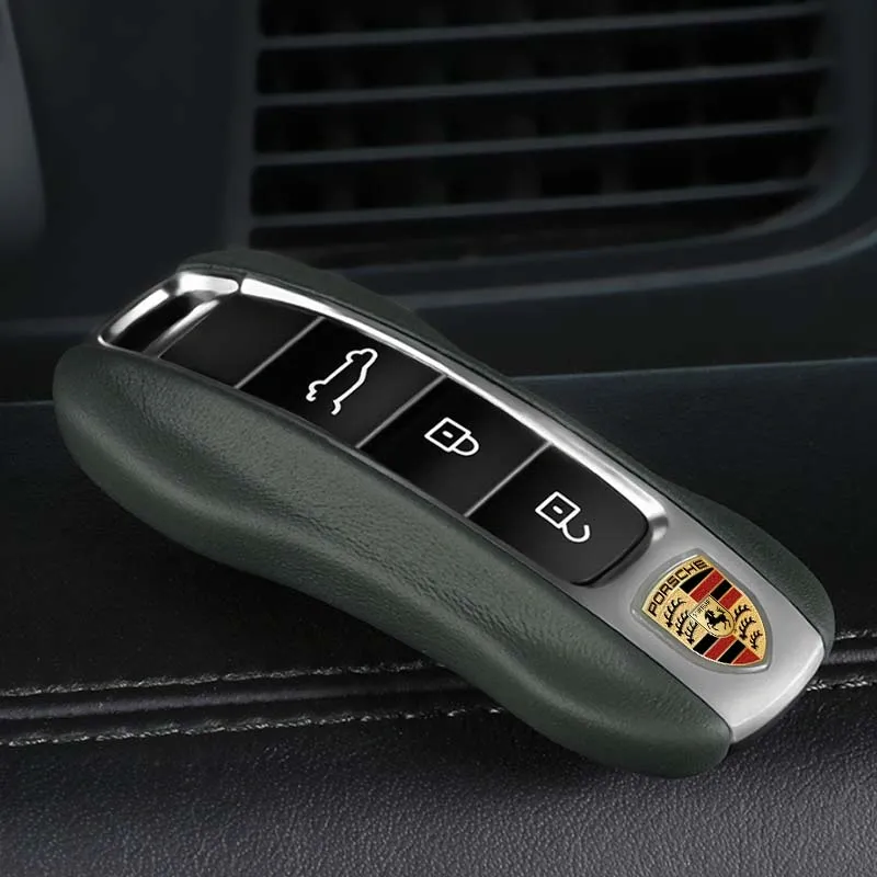 Asign Leather Key Fob Cover for Porsche – OEM-Style Leather Replacement