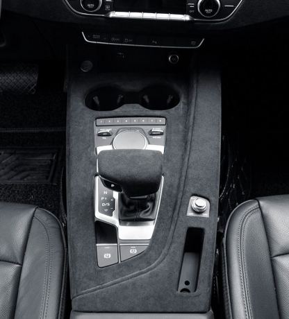 Asign Suede Interior Center Console Panel Cover for Audi A4 (2017–2024)