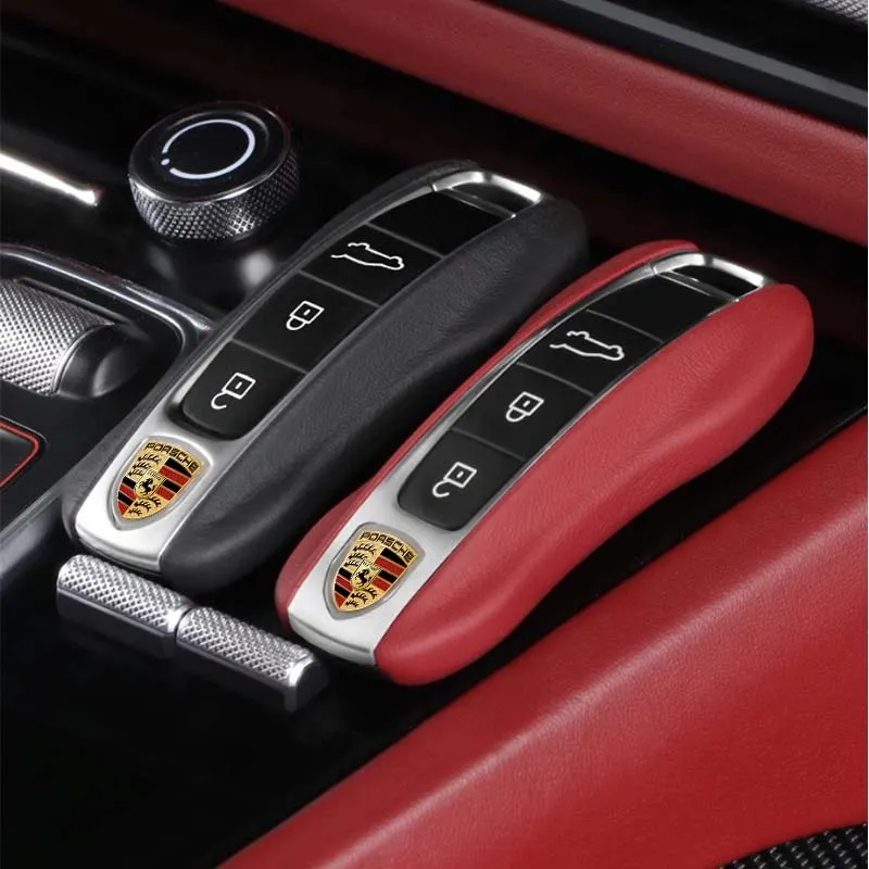 Asign Leather Key Fob Cover for Porsche – OEM-Style Leather Replacement