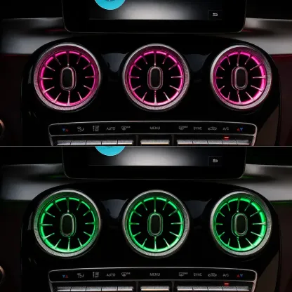 Asign Mercedes-Benz Illuminated Turbine Air Vent Upgrade for Factory Ambient Light Models