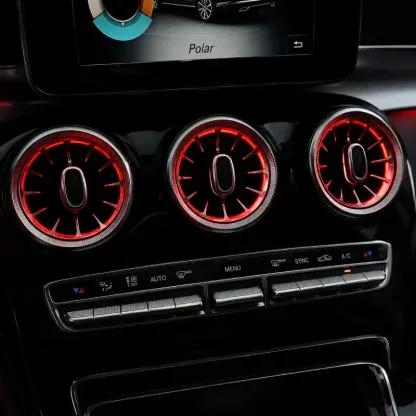 Asign Mercedes-Benz Illuminated Turbine Air Vent Upgrade for Factory Ambient Light Models